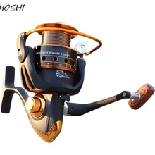 YUMOSHI AX2000-5000 спиннинговая рыболовная Катушка 12BB+ 1 подшипник шариков металлическая Катушка спиннинговая Катушка лодка рок рыболовное колесо