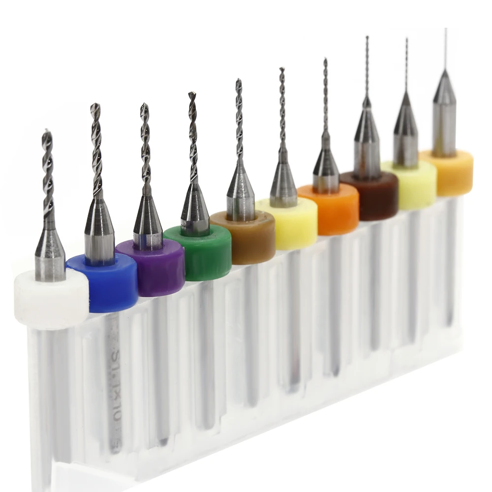 

10Pcs/Set Hot Sell PCB Print Circuit Board Carbide Micro drill bits Tool Pen Shape 0.3mm to 1.2 mm TOP