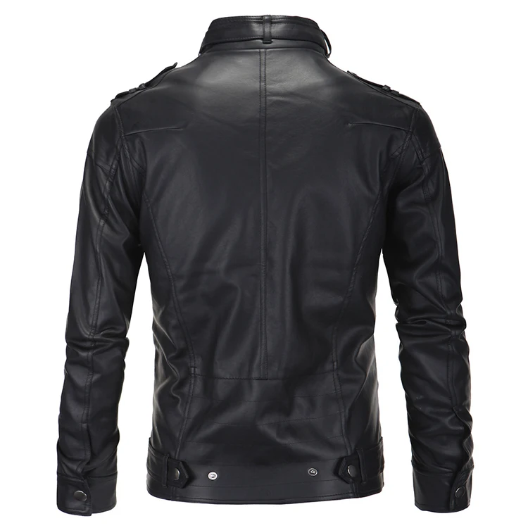 Горные мужские Куртки из искусственной кожи, Весенняя модная мужская куртка со стоячим воротником, мотоциклетная приталенная мужская верхняя одежда, брендовая мужская одежда SA504