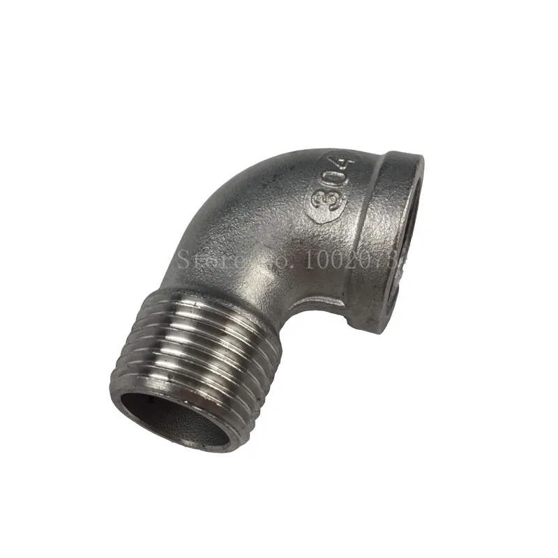 

Stainless Steel 304 90 Degree Elbow - 1/2"FPT x 1/2"MPT Homebrew Hardware Pump fitting Threaded Ball Valve Pipe Fitting