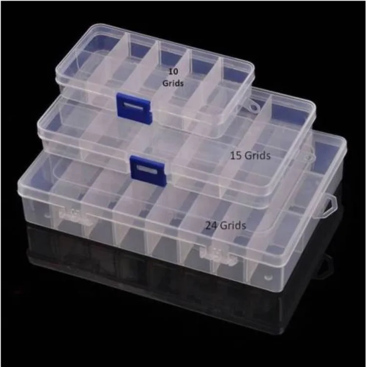 New 8 15 24 Grids DIY font b Tools b font Packaging Box Portable Electronic Components