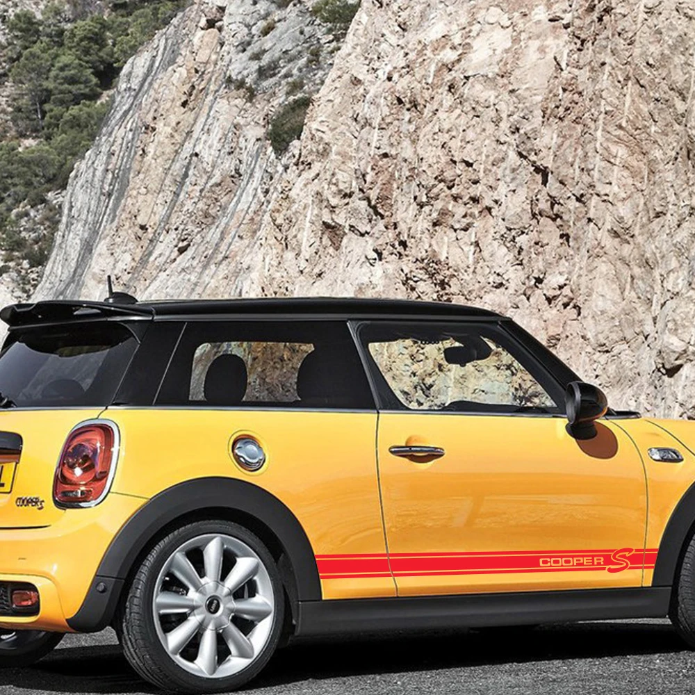 Adesivo Auto Banda Laterale Racing SPORT Tuning Racing Strisce Decalcomanie Auto - Foto 5