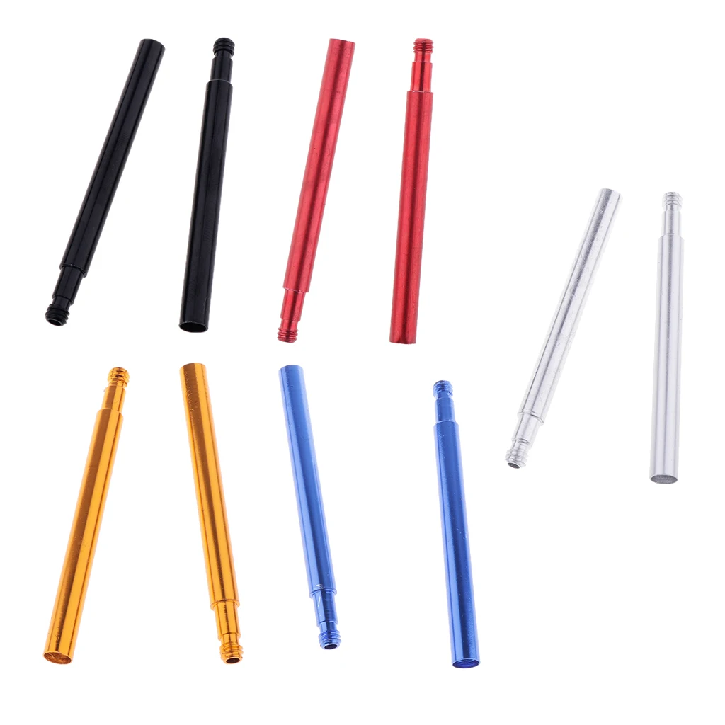 2pcs Bike Bicycle 70mm 2.76'' Alloy Presta Valve Extender French-Valve Adapter Extension Tube Accessories