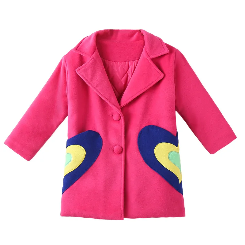 

Children Jacket 2018 Autumn Winter Jackets For Girls Wool Coat Kids Warm Outerwear Coats For Girls Clothes 4 6 8 10 12 13 Years