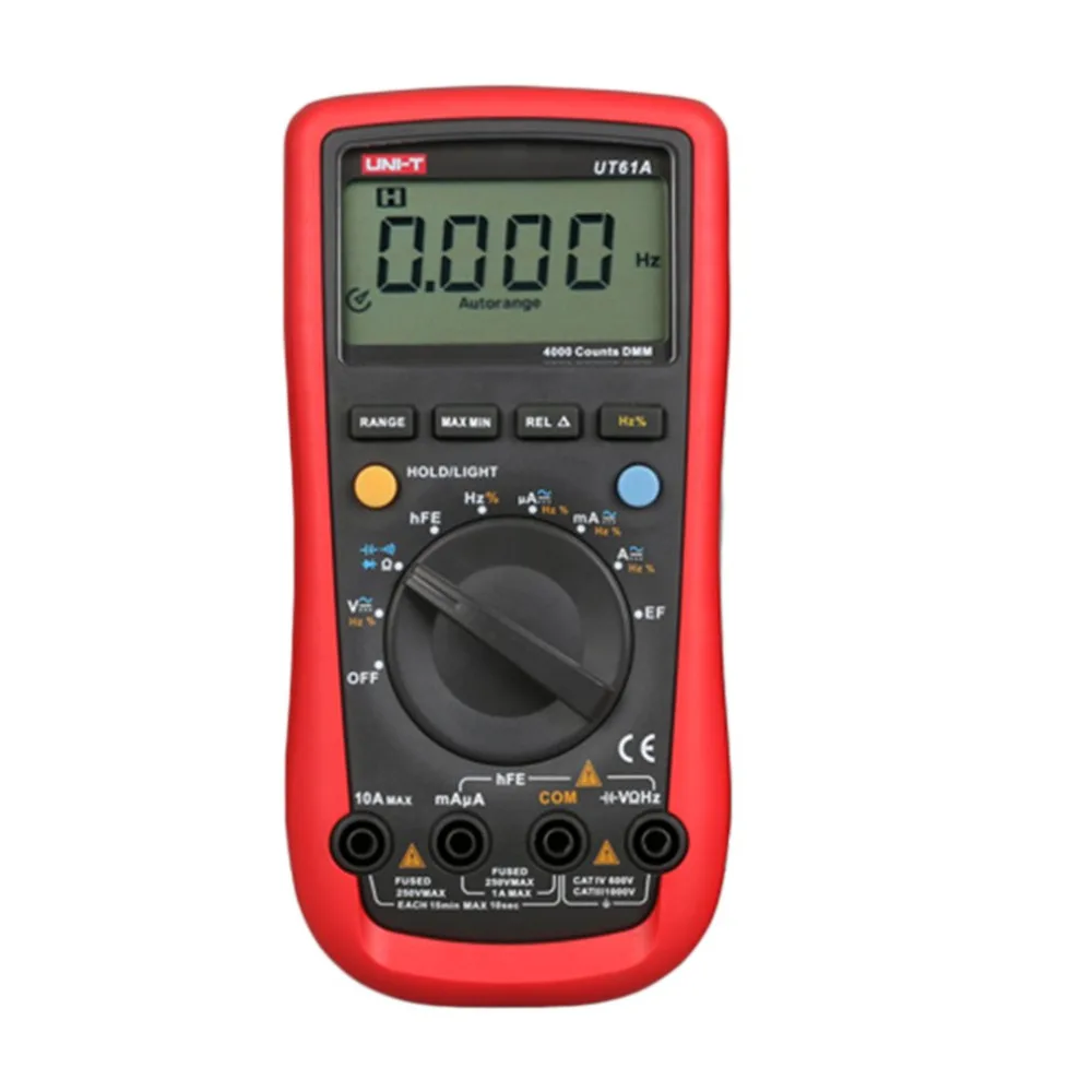 

New UT61A Portable Digital Multimeter Handheld Multimeter Auto Range Multitester Portable Voltmeter Tester Meter Ammeter Sale