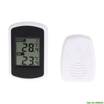 

433MHz LCD Digital Wireless Ambient Weather Station Indoor Outdoor Thermometer