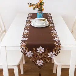 Новое поступление вышитая настольная дорожка современный деревенский стиль настольная дорожка украшение стола с вышивкой camino de mesa