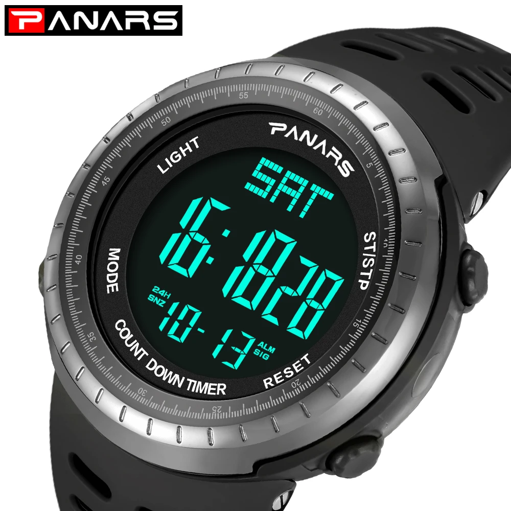 PANARS 12/24 Hours Sport Digital Men Watch Dual Time Alarm Watches Male Climbing Fitness LED Wrist Watch Chrono Stopwatch 8003 PANARS 12/24 Hours Sport Digital Men Watch Dual Time Alarm Watches Male Climbing Fitness LED Wrist Watch Chrono Stopwatch 8003
