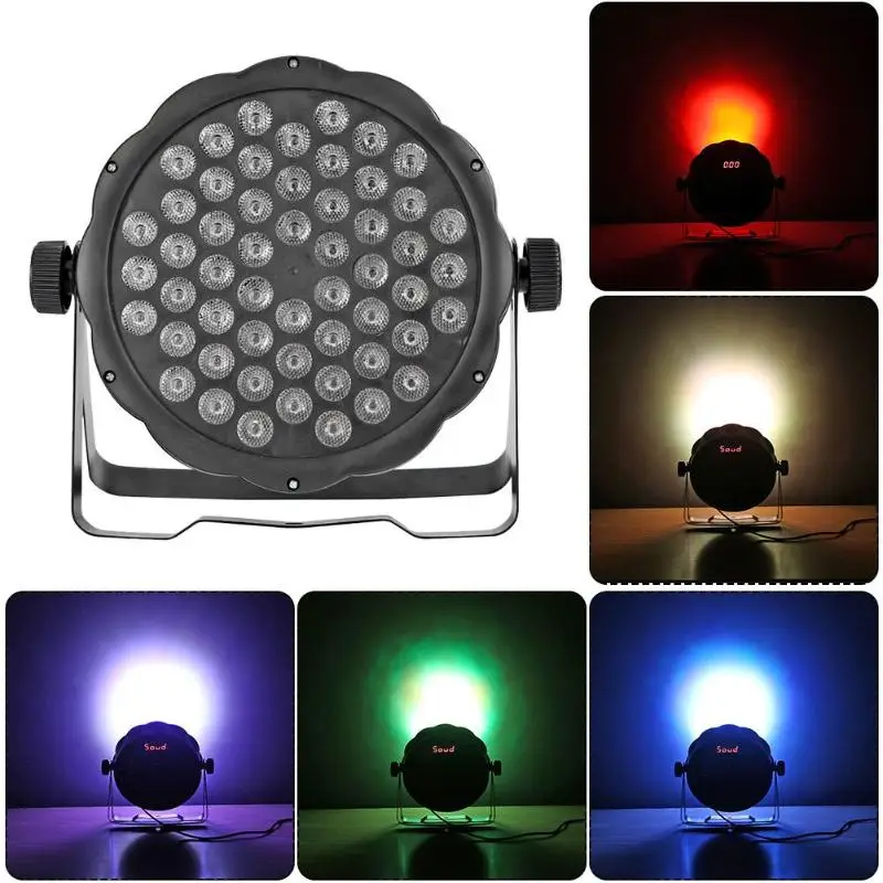 4 в 1 54LED 100-240 В сценический лазерный проектор DJ Дискотека KTV бар клуб шоу музыка вечерние par-лампочка US EU Plug