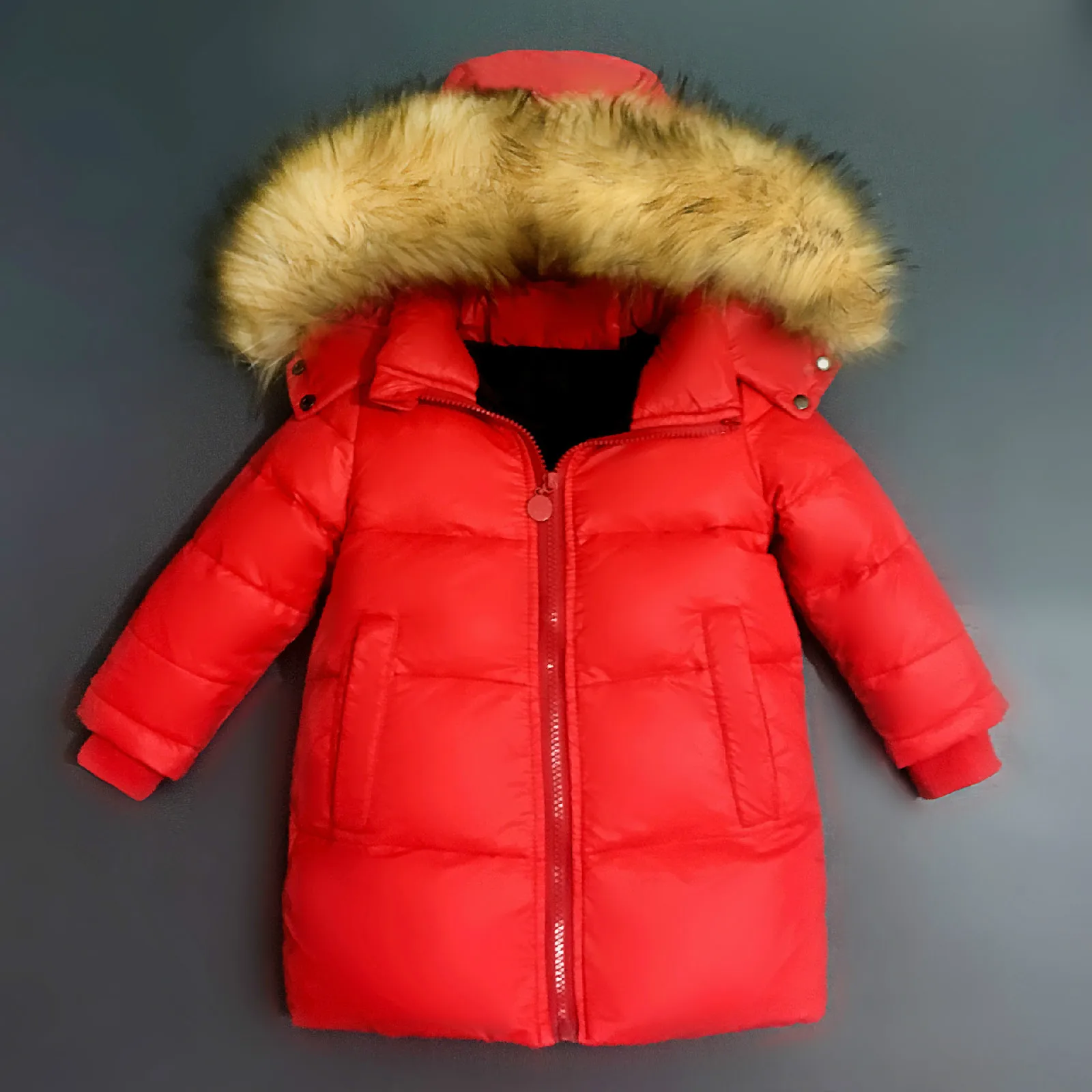 New Year White Duck Down Jacket Thin Down Jacket Girls Teenagers Down Jacket Children Winter Filling Down Jacket Boy