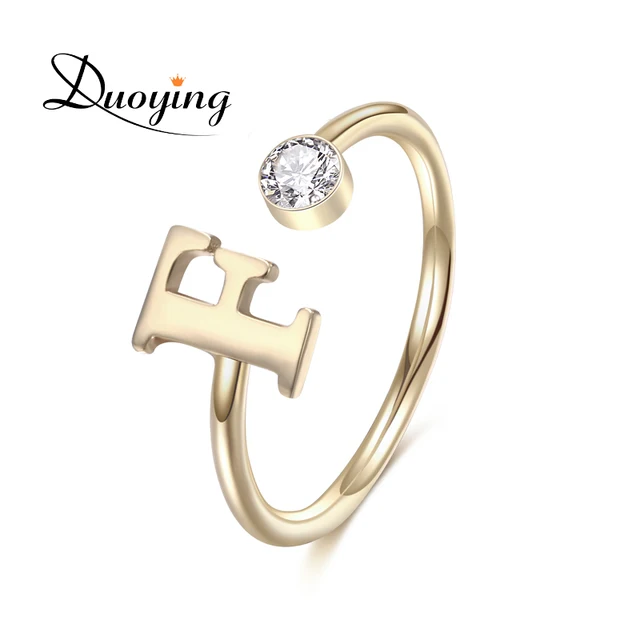 Duoying Engagement Ring Zirconia Finger Rings Women Jewelry Birthstone Open Ring Duoying Engagement Ring Zirconia Finger Rings Women Jewelry Birthstone Open Ring