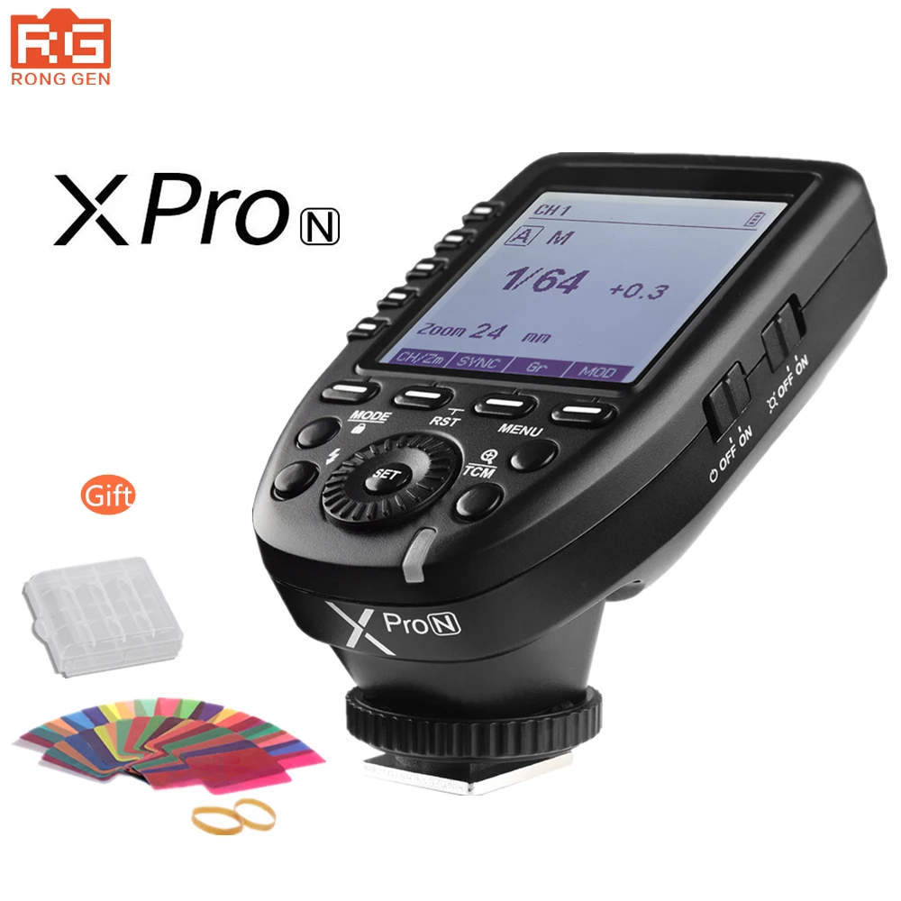 Godox XPro N 2 4 г Беспроводной X Системы E TTL II HSS Flash Trigger Transmitter ЖК дисплей Экран для