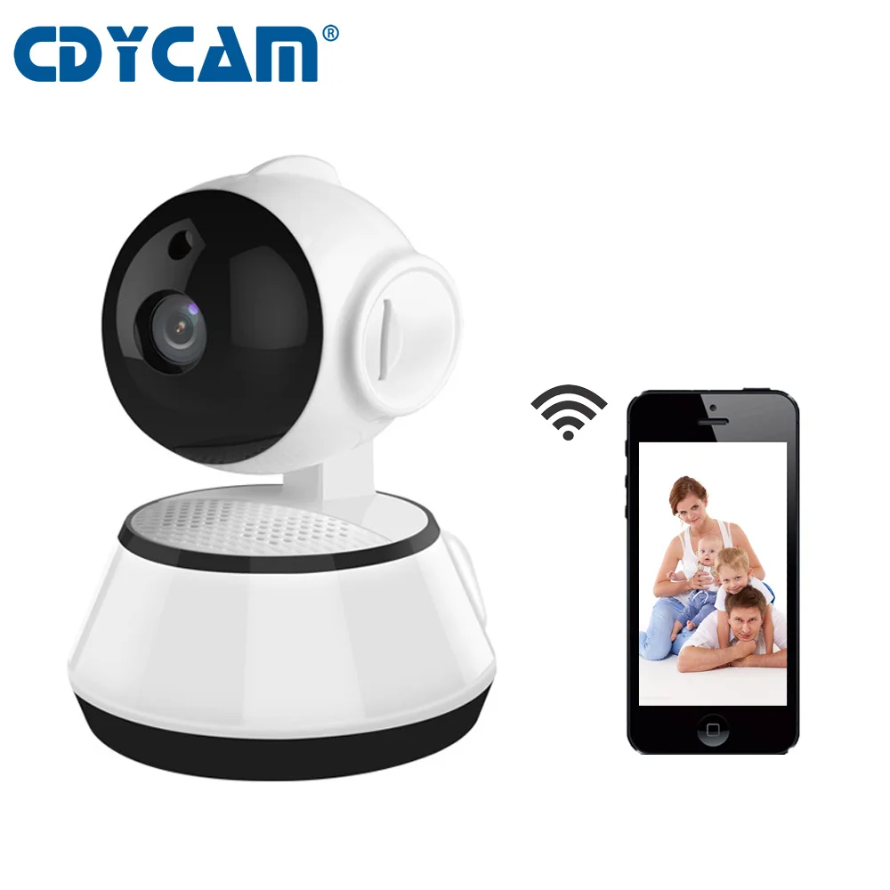 CDYCAM HD WiFi беспроводной радионяня 720P 1.0MP IP камера умное ночное видение инфракрасный CCTV сигнализация Домашняя безопасность детская мини камера