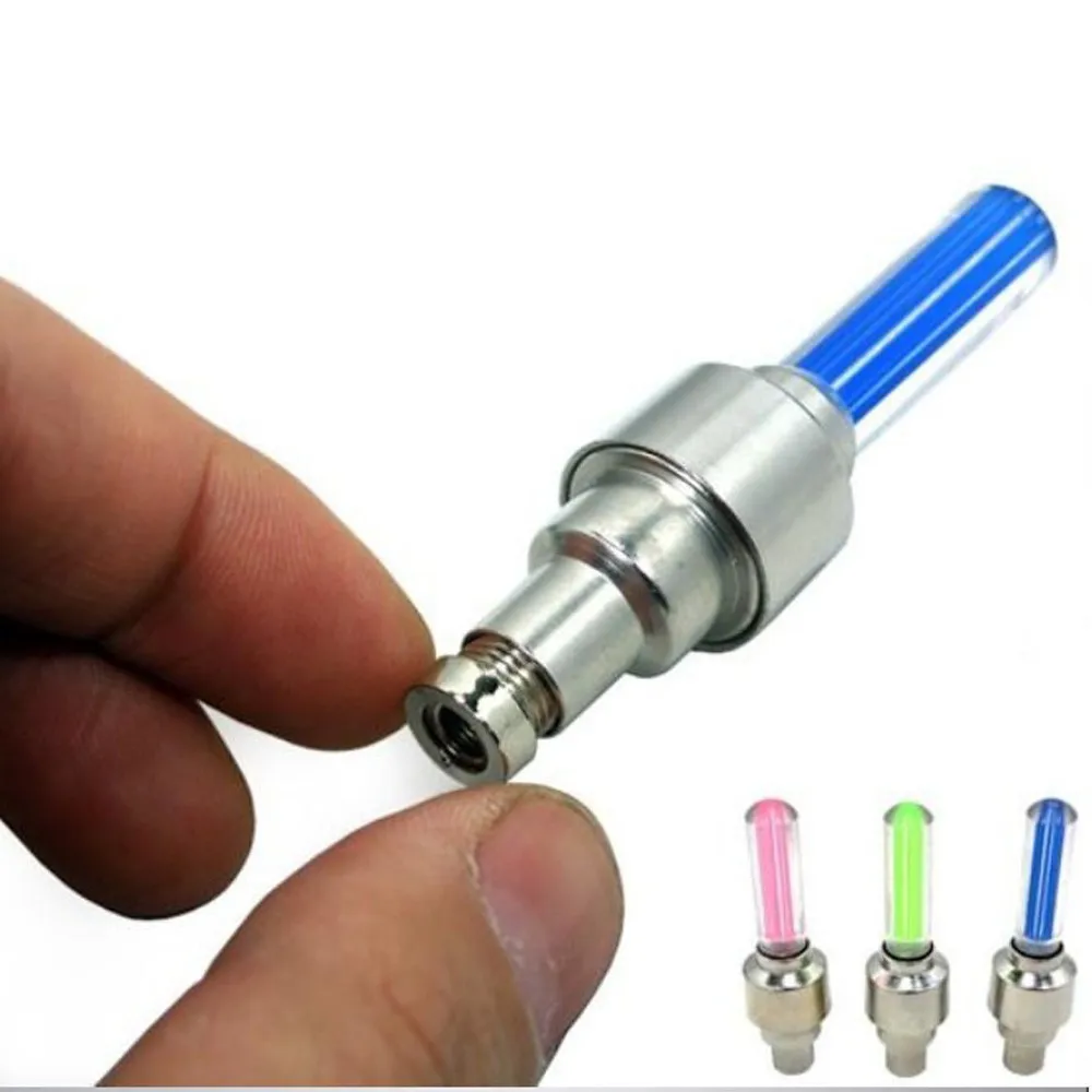 Clearance Bike Tire Air Cover Rim Wheel Stem CapHoukiper 2 Pcs Bicycle Lights Neon Color Tyre Wheel Valve Cap Light LED Lamp Flash#h 2