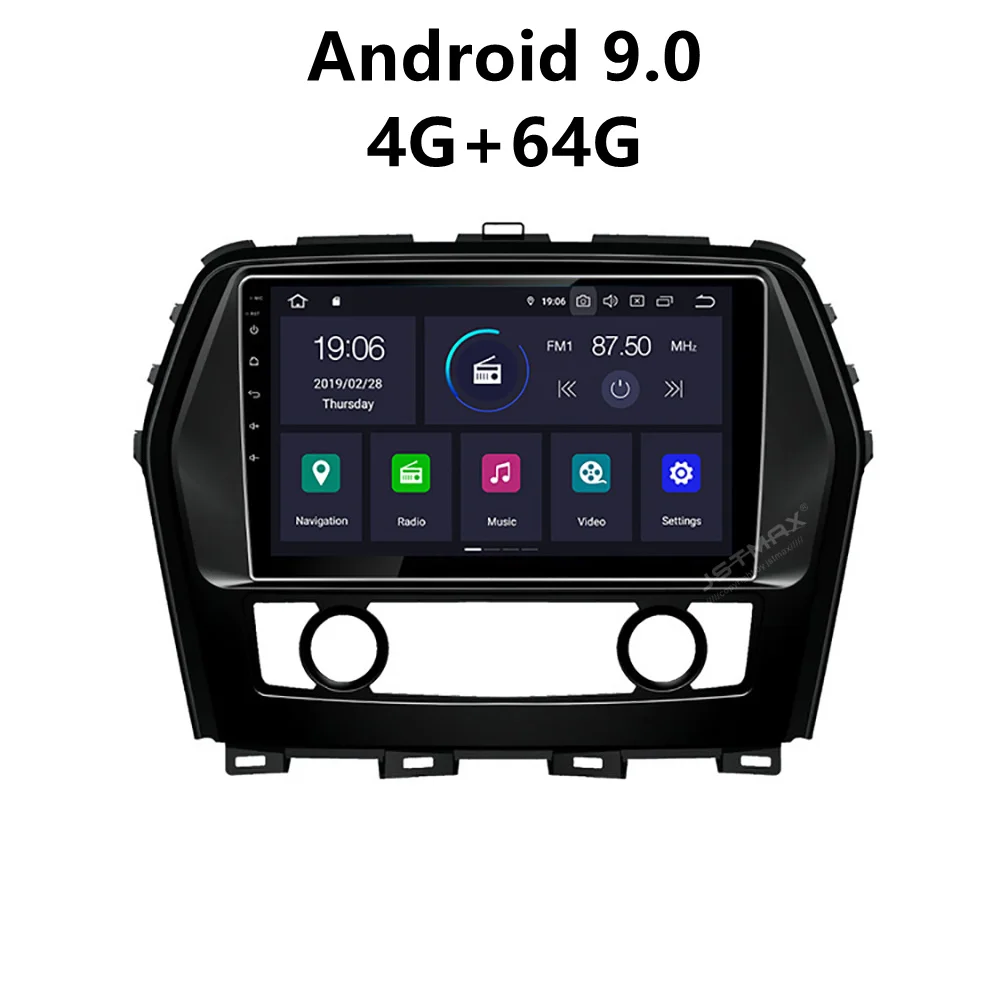 

JSTMAX 10.2" Android 9.0 Car GPS Radio Player for Nissan cima Infiniti Q45 2016 2017 with 4GB+64GB Stereo Multimedia player