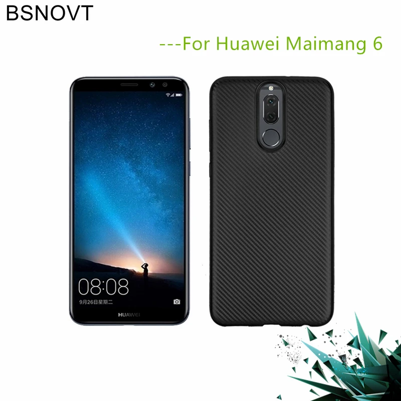 Huawei Nova 2i Case Mate 10 Lite Cover Shockproof Soft Carbon Fiber Slim TPU Phone For Honor 9i / MaiMang 6 |