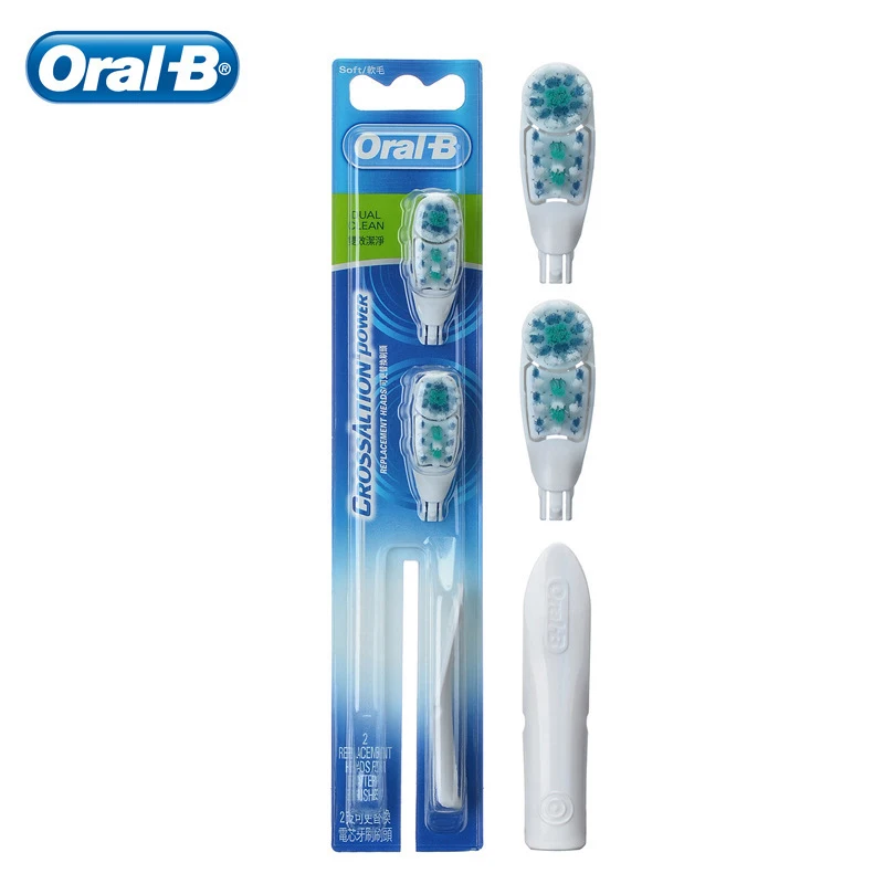 Oral B электрическая зубная щетка сменная Cross Action на батарейках электрические