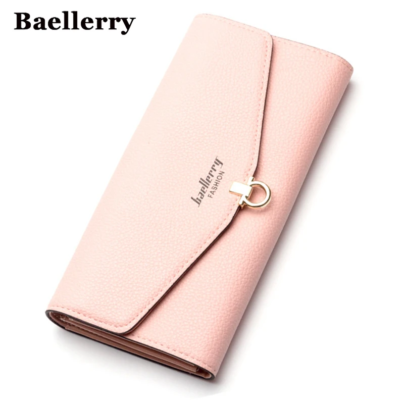 

High Quality Soft Leather wallet women vintage Baellery brand women wallets leather purse credit card holder money bag pocket