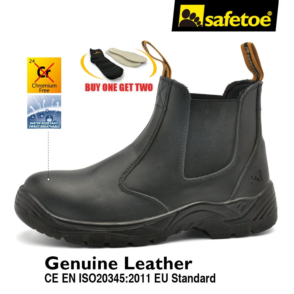 Buy Safetoe Safety Shoes Brand Leather Mens Work Boots Work Shoes Working