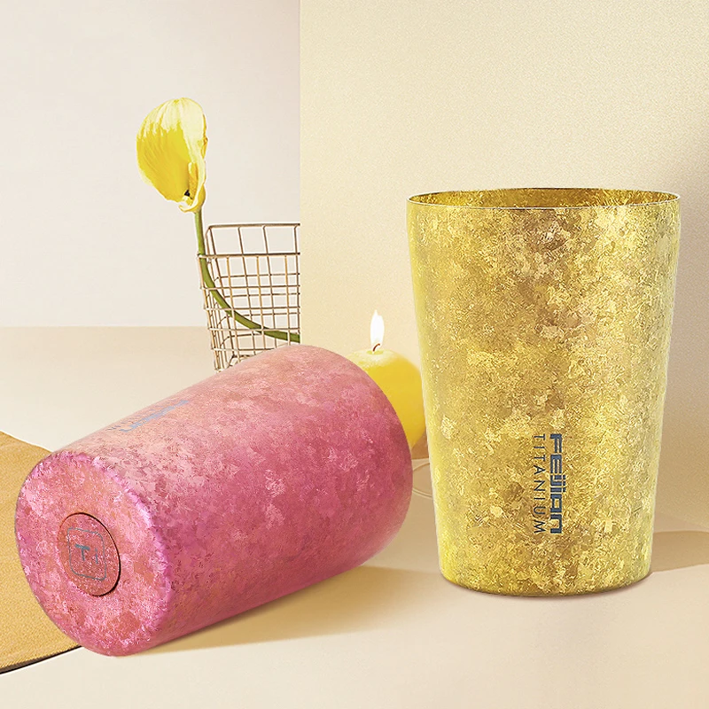 Feijian creative pure titanium vacuum cup thermos Design Intelligence award 2018 Luxury gift for lo