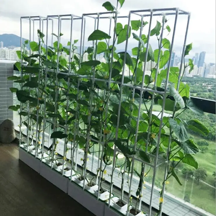 Бесплатная доставка Высокое качество балкон системы в помещении гидропоники NFT воды культуры беспочвенном Органический овощной посадки