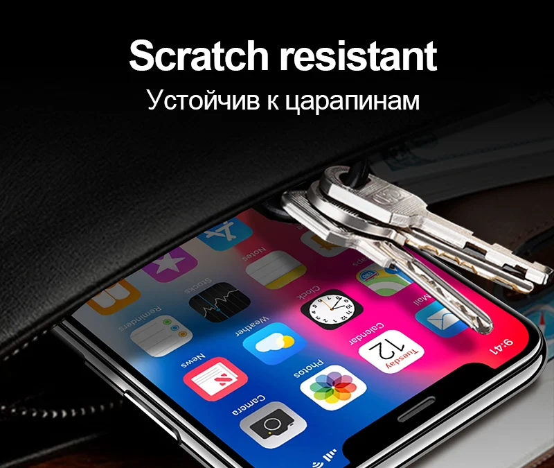 TOMKAS 6D Full Cover Curved Tempered Glass For iPhone X Screen Protector For iPhone 6 6S Plus 8 7 Plus Protective Glass Film