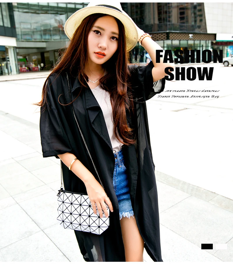 2017 New Women Fashion Fold Over Bags Madam Geometric Goint Plaid Tote Casual Clutch Messenger Bag Shoulder Bags Bolso Bao Bao (4)