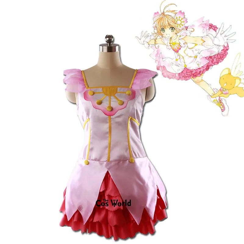 

Cardcaptor Sakura CLEAR CARD Kinomoto Sakura Dress Uniform Outfit Anime Customize Cosplay Costumes