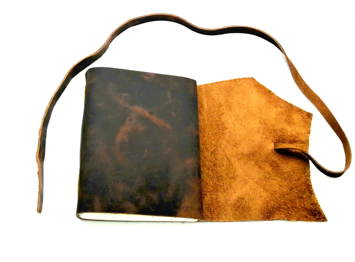 Junetree handmade Traveler's Note Book notebook black Genuine Leather Cowhide leather diary vintage Junetree handmade Traveler's Note Book notebook black Genuine Leather Cowhide leather diary vintage