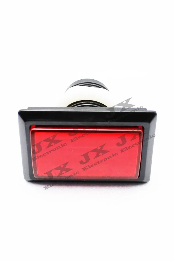 51*34 мм 12 шт. светящаяся Кнопка с подсветкой прямоугольная пусковая кнопка с микропереключателем для аркадной игровой машины 5 цветов на выбор