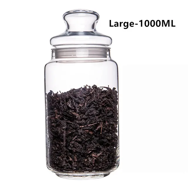 Buy Portable Glass Tea Storage Jar Transparent Storage