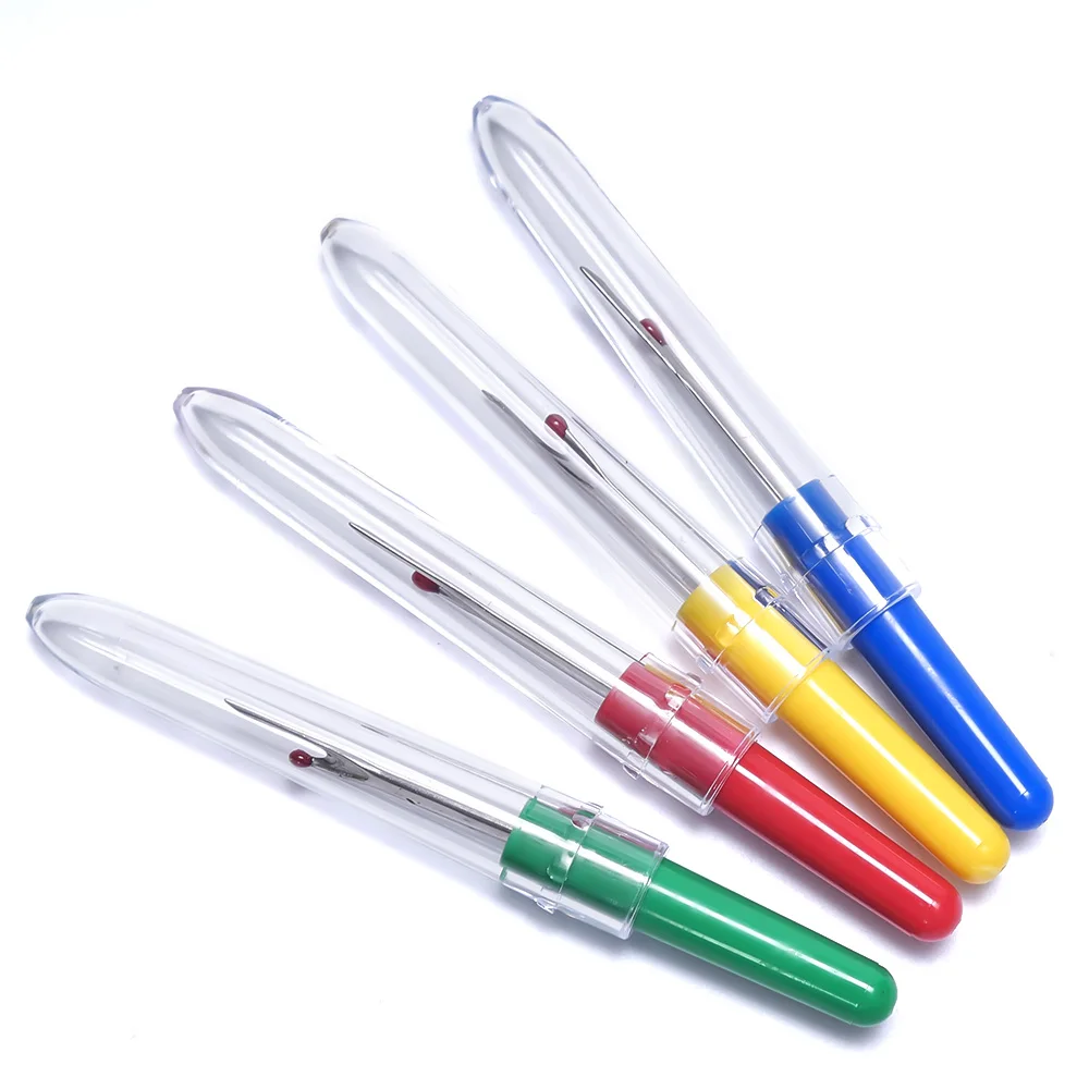 

4Pcs/lot Steel Plastic Handle Craft Thread Cutter Seam Ripper Stitch Unpicker Needle Arts Sewing Tools