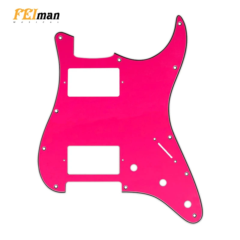 

Pleroo Guitar accessories guitar pickguards 11 Screw Holes for USA/Mexico Standard ST HH Stratocaster Guitar with PAF Humbucker