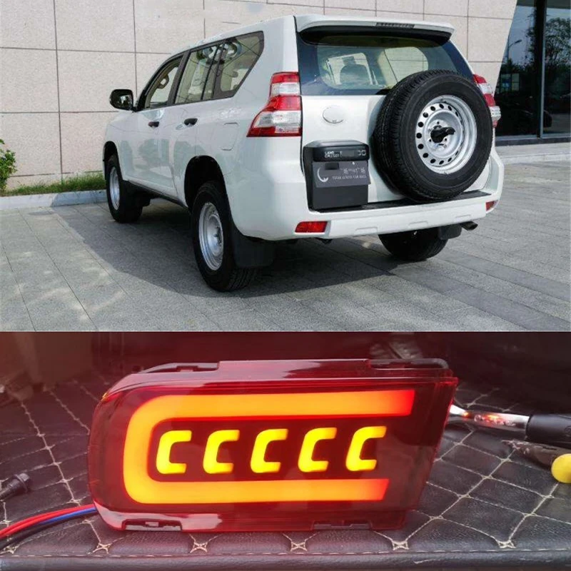 

Rear Bumper LED Tail Light 3 Functions Rake Light Turn Signal Lamp Driving Lamp For Toyota Land Cruiser Prado 150 2018 2019