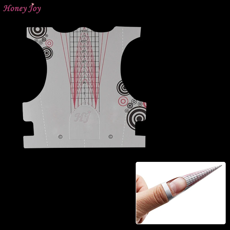 

Pro Stiletto 100Pcs/set Nail Forms Acrylic Curve Nails UV Gel Nail Extension Nail Art Guide Form Self-Adhesive Sticker