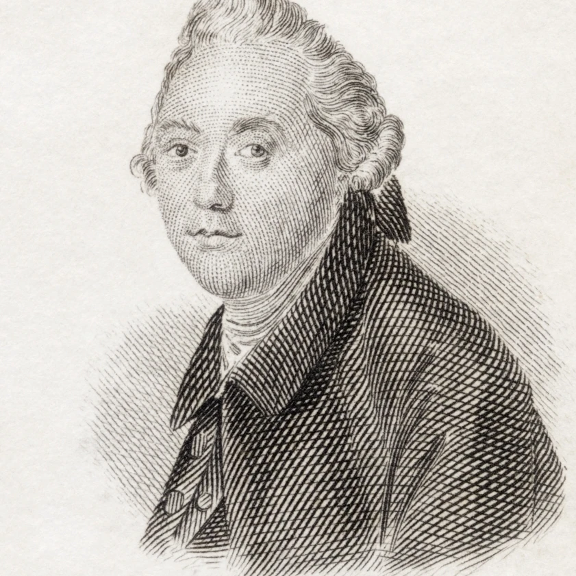 George Steevens 1736 To 1800 English Shakespearean Commentator From Crabb's Historical Dictionary Published 1825 13 x 16