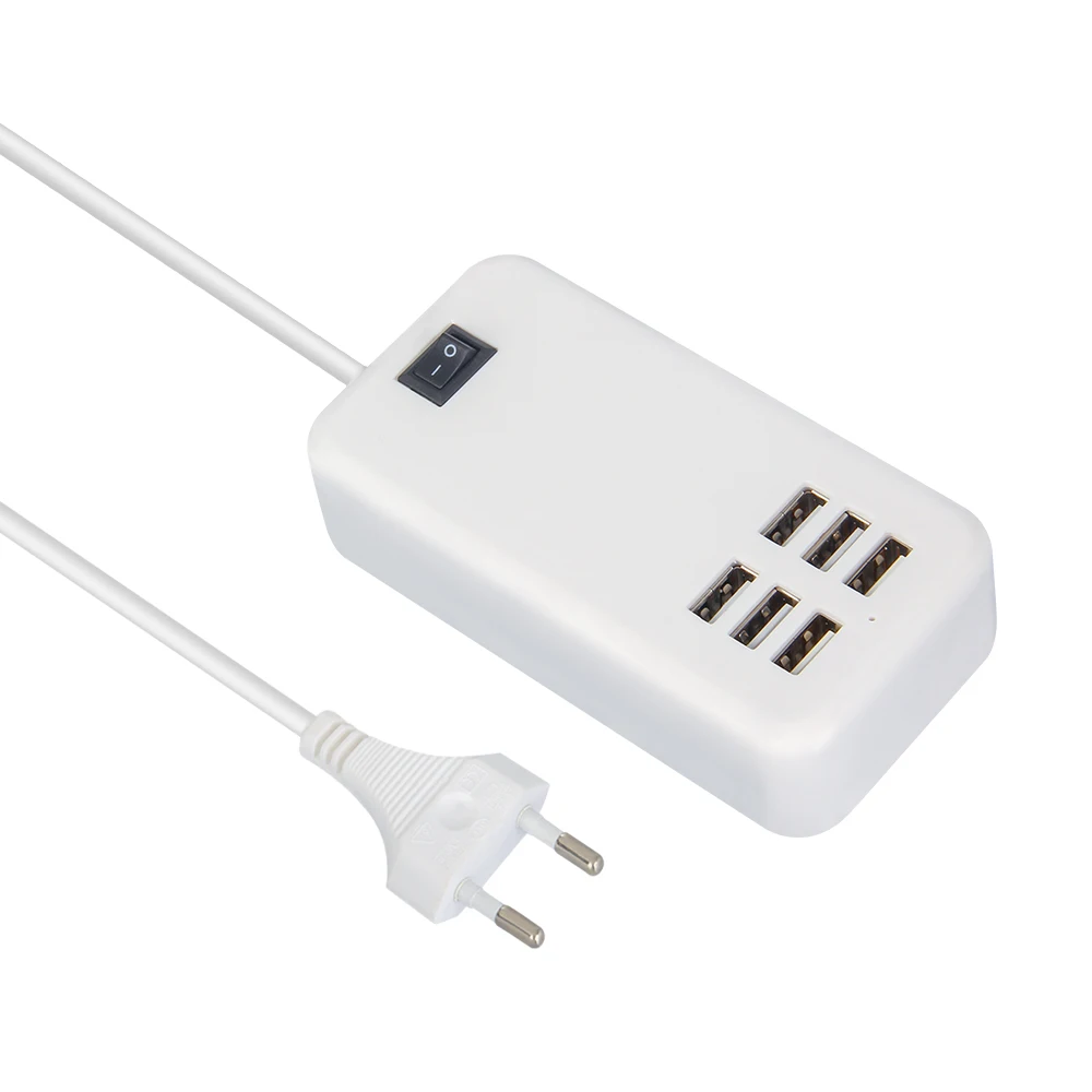 USB розетка с 6USB разъемами для зарядки многофункциональная легко носить собой