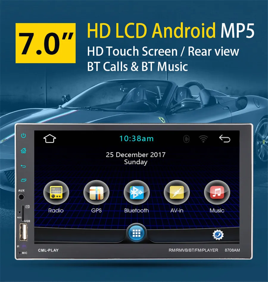 Excellent 2 Din Car Radio GPS Navigation Autoradio Android 7.1 Touch Screen Wifi Car Audio Player Quad Core Car radio USB Bluetooth Player 0 Excellent 2 Din Car Radio GPS Navigation Autoradio Android 7.1 Touch Screen Wifi Car Audio Player Quad Core Car radio USB Bluetooth Player 0
