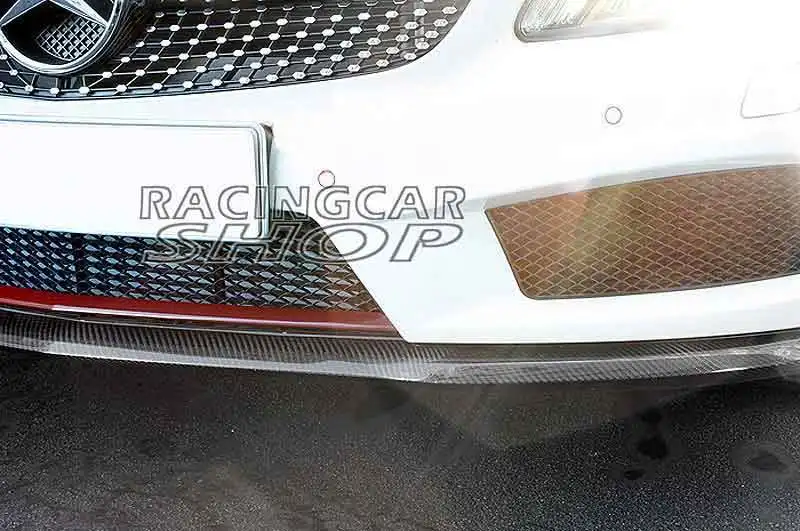 OE-Style Real Carbon Fiber Front Spoiler Lip Spoiler For MERCEDES BENZ W176 A CLASS A250 AMG SPORT BUMPER