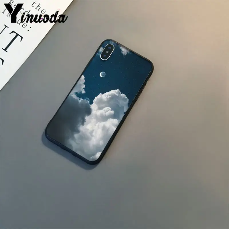 Sky white clouds sea moon beautiful fashion flower
