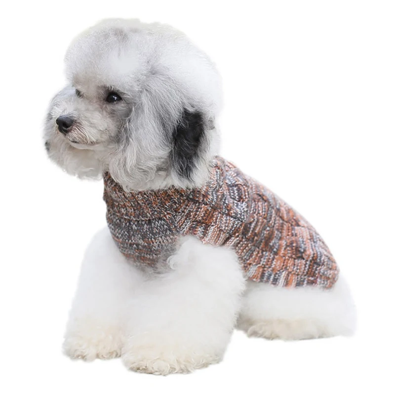 Новый год Pet свитер для собаки для кошки вязать вязаный крючком одежда зима теплая Собака Куртка для щенка Малый собачий пуловер оптовая