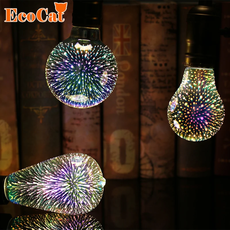 

led colorido luz ST64 5W 220V Led Edison Bulb Light Holiday Christmas Decoration Bar Glass LED Lamp Lamparas Bombillas