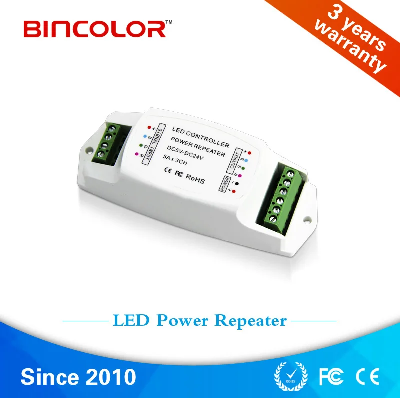 BC-960-5A мощность ретранслятора DC 12 В 24 LED усилитель 5A * 3CH ШИМ-усилитель pwm-led RGB полосы