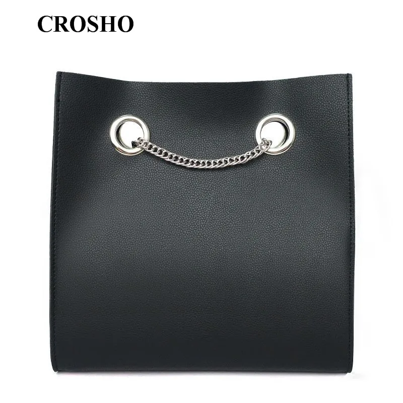 

CROSHO Single Shoulder Bag with Large Capacity Chain Cross Body Bucket