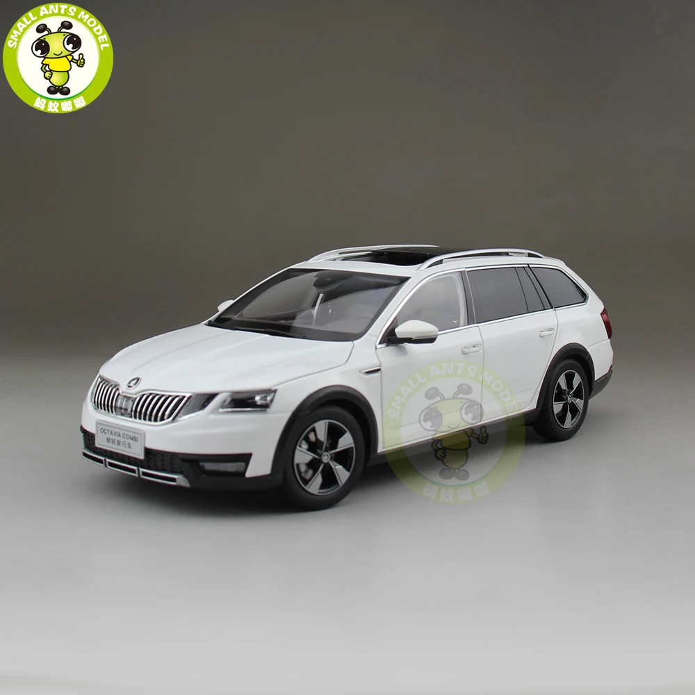 1/18 Skoda Octavia Combi Wagon литой металл модель автомобиля игрушка день рождения девочки мальчика подарок белый