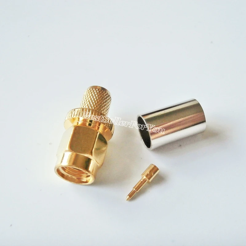 10 шт. Штекерный разъем SMA типа папа|pin crimp connectors|pin connectorpin |
