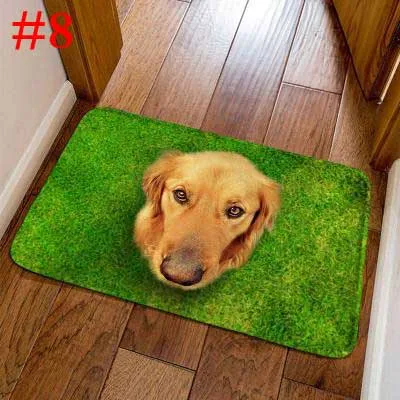 BLRISUP фланель забавные коврик у входной двери животные собака кошка печати пол ковры для гостиная спальня Нескользящие Коврики для кухни - Цвет: 8