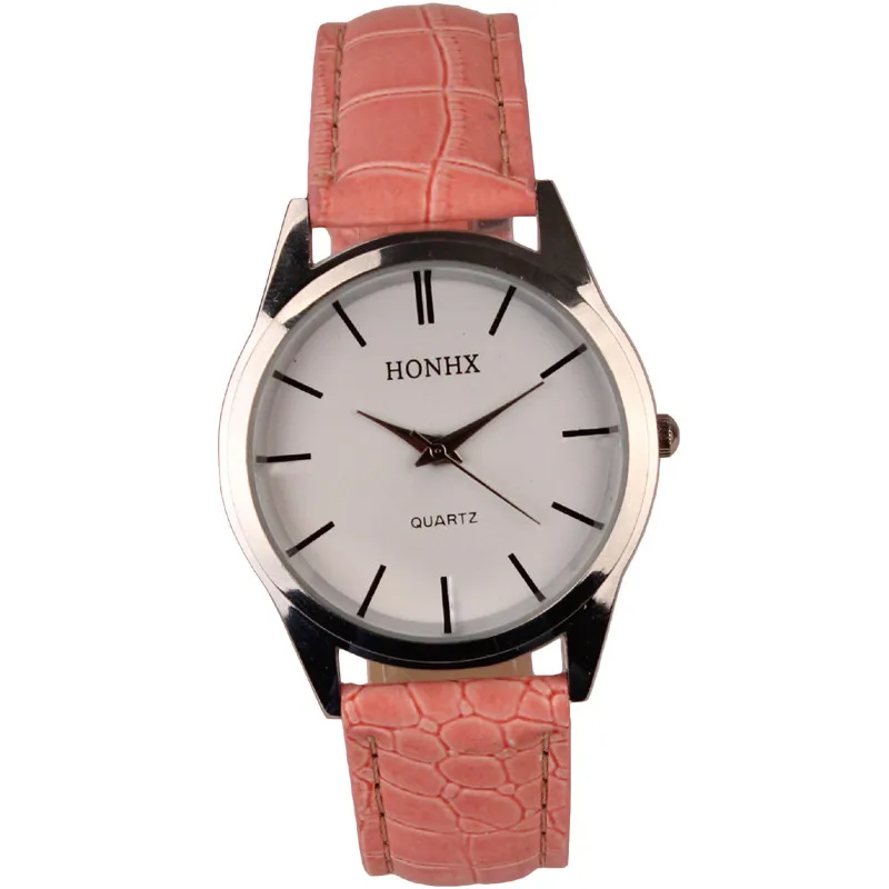 Luxury Fashion Womens Mens Ladies watch Faux Leather Quartz Analog Dress Bracelet Wrist Watch Clock relogio feminino M06 (15)