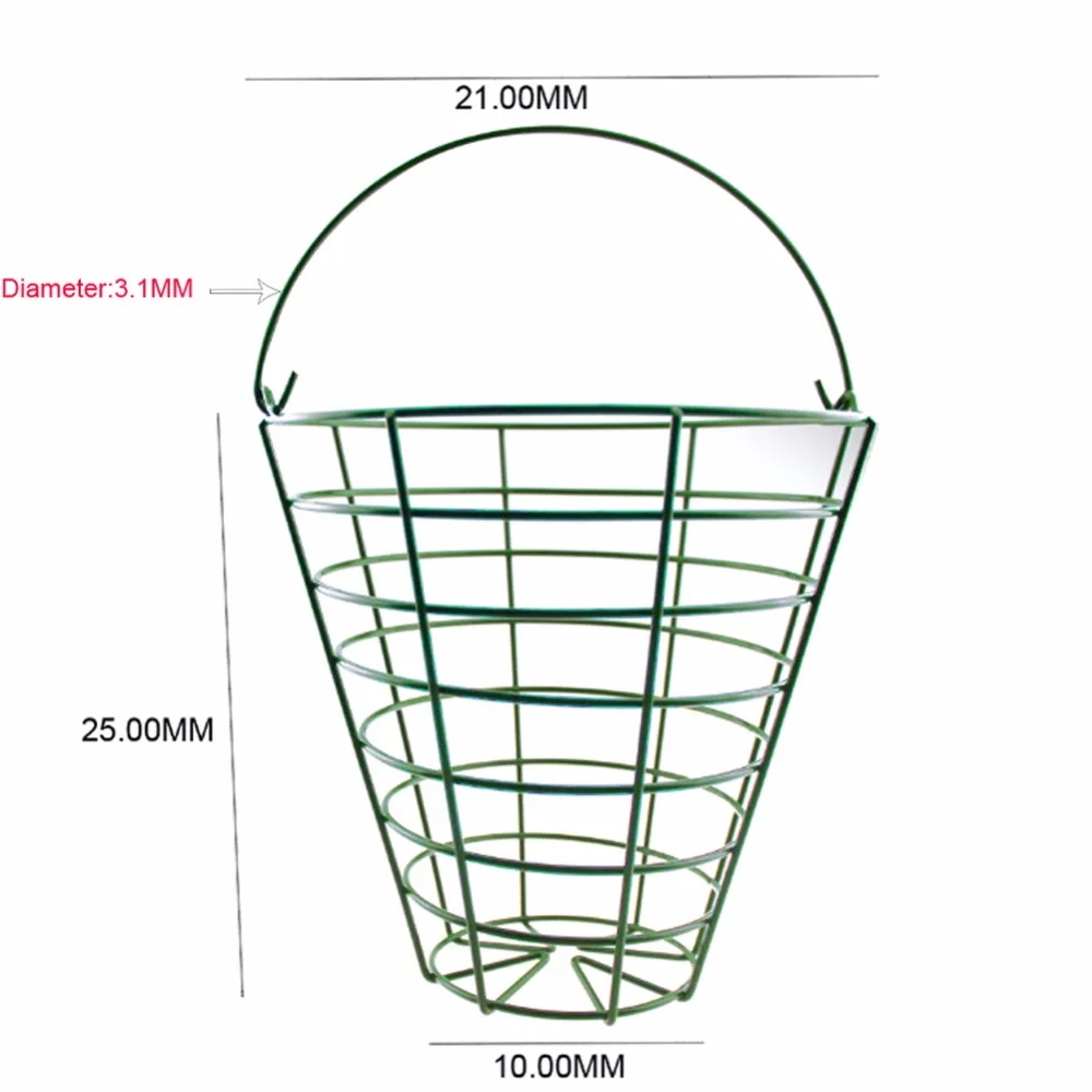 Гребень для гольфа металлическая корзинка для мячей для гольфа мяч для гольфа контейнер для гольфа аксессуары- можно хранить 50 шт. мячей для гольфа