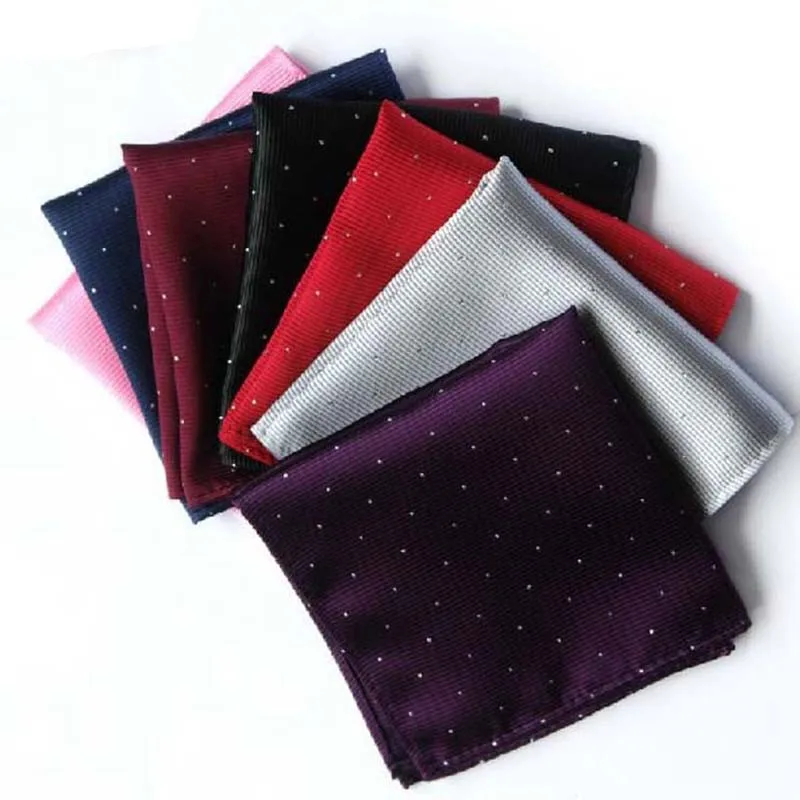 25cm*25cm Men Handkerchief Pocket Square Handkerchiefs Dot pattern